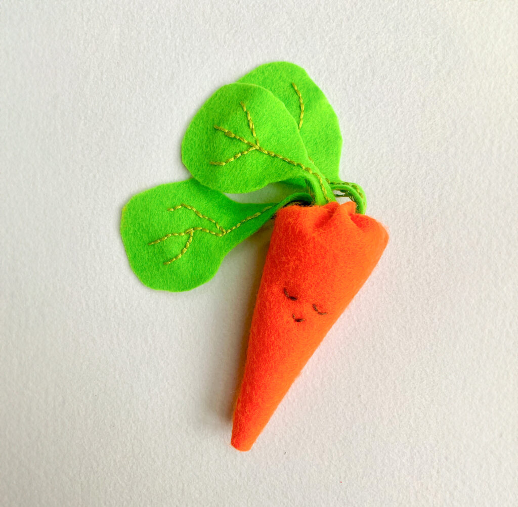 Felt Carrot Pincushion